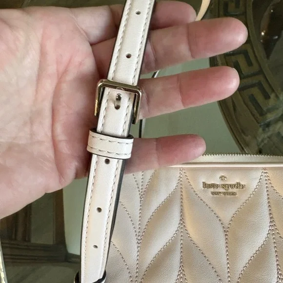 💗💗KATE SPADE KENDALL BRIAR LANE PALE PINK QUILTED LEATHER CROSSBODY BAG!💗💗 - Picture 5 of 10
